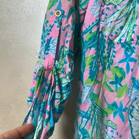 EUC Lilly Pulitzer Natalie Coverup sz medium - Picture 4 of 8